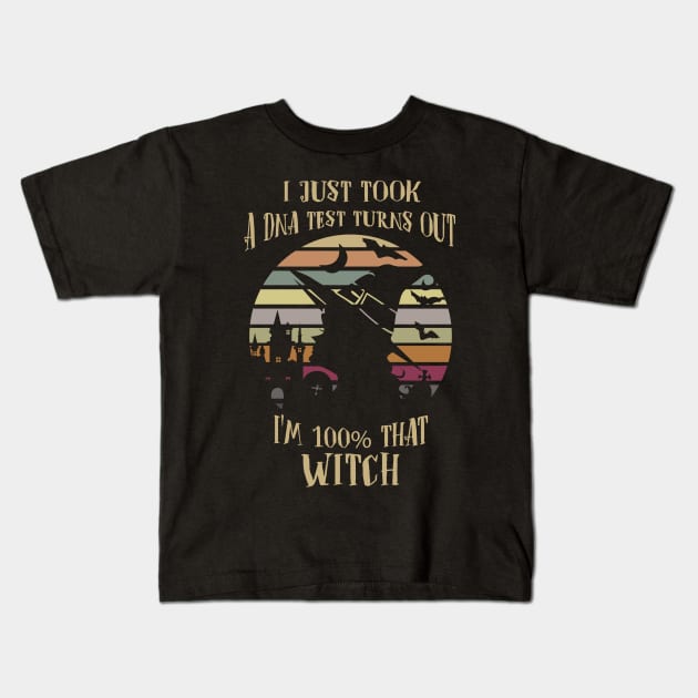 I'm 100% that Witch Halloween Vintage Kids T-Shirt by JDaneStore